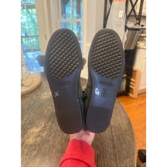 Aerosoles Linbo Green Fringe Suede Booties sz 8-1/2 NWOT - Picture 6 of 7